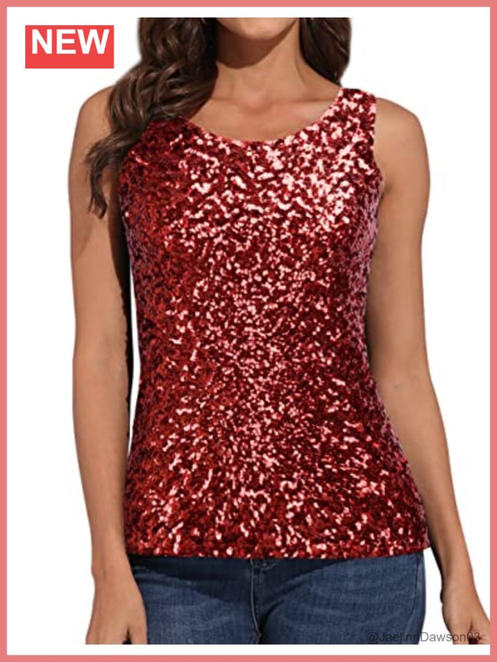 Sequin Sparkly Glitter Rave Party Vest Tank Top